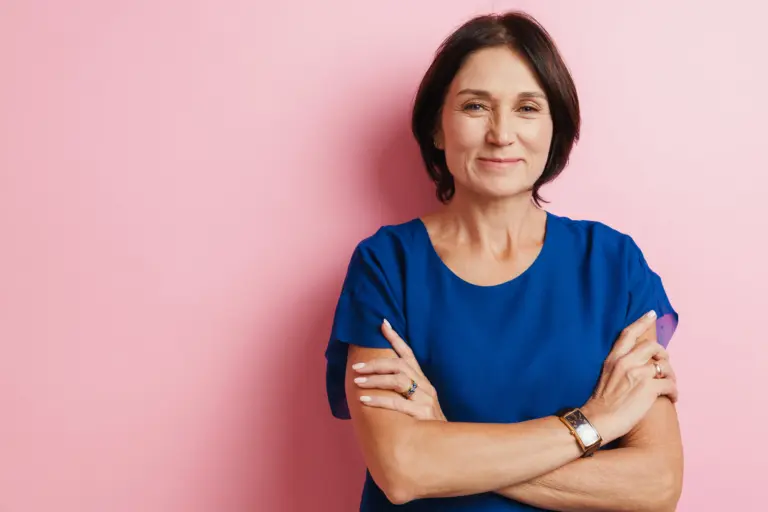 Confident mature woman, menopause and perimenopause health